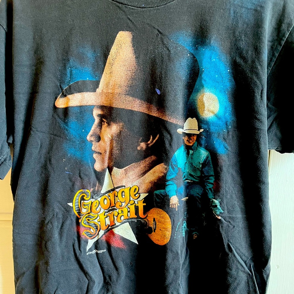 George Strait Lead On concert vintage tour shirt from 1996.